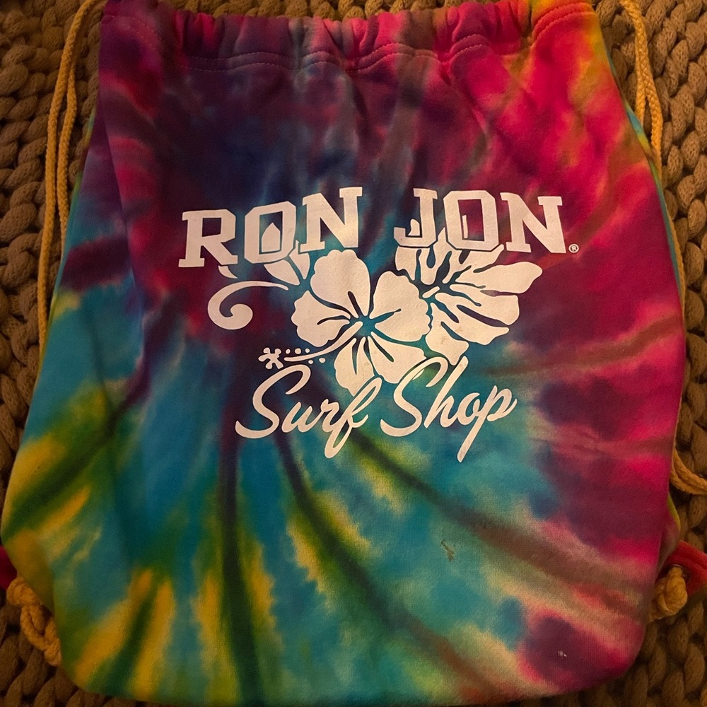 Ron Jon Pink and Blue Backpack with Tie-Dye Design b1